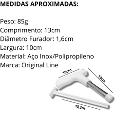 Furador Abridor Coco Aço Inox Original