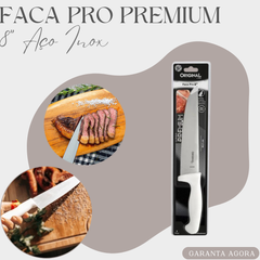 Faca Premium 8° Aço Inox - A Gourmet