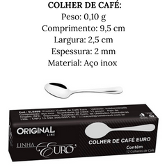 Colher de Café em Aço inox Euro Original