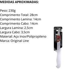 Faca Master 6° Aço Inox - A Gourmet