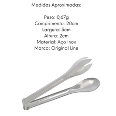 Pegador Salada 20cm Aço Inox Original