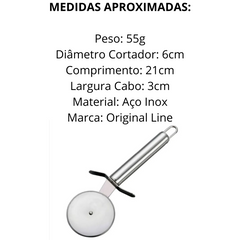 Cortador de Pizza Cook em Aço inox Original