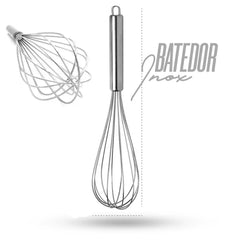 Batedor Fuet Aço Inox Cook 30cm Original