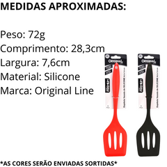 Espátula Vazada Silicone Sortida Original