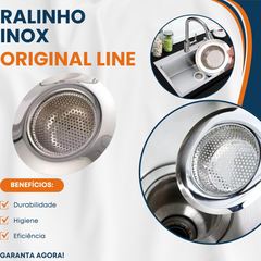 Ralo de Pia em Aço Inox 11,5cm Original