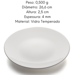 Prato Raso Redondo Premium 26,6 cm Original