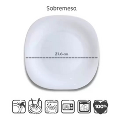 Prato Quadrado Sobremesa Premium Original