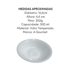 Tigela de Sobremesa em Vidro Temperado Original