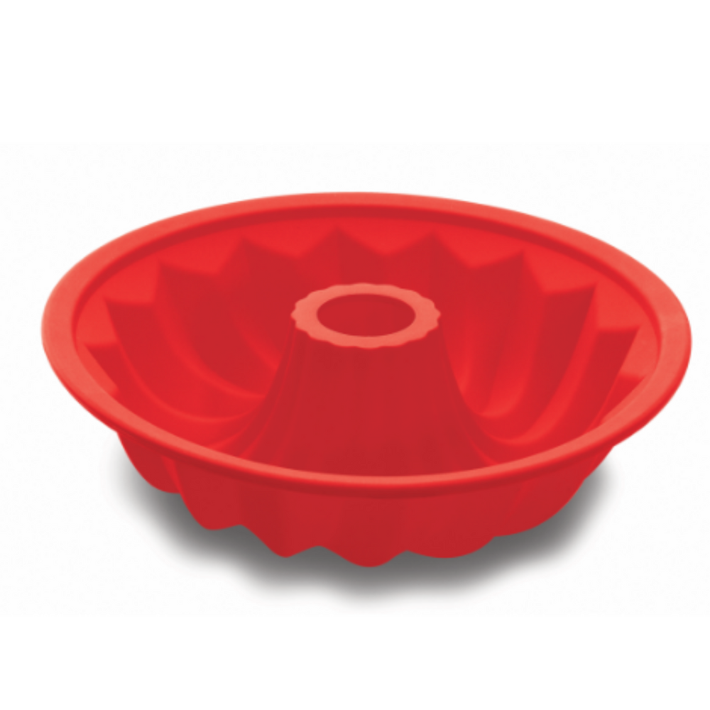 Forma de Silicone Vermelha C/ Furo Hércules - A Gourmet