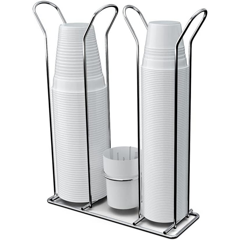 Conjunto Organizador de Copo Descartavel prateado - A Gourmet