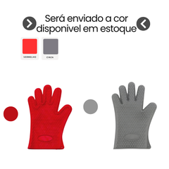 Luva Silicone Resistente 230C° unyhome