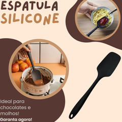 Espátula de Silicone Preta 28cm unyhome