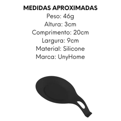 Descanso de Silicone Preto 20cm - A Gourmet