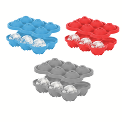 Forma de Gelo em Silicone 6 Cubos Redondos - A Gourmet