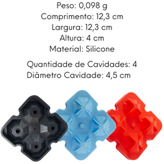 Forma de Gelo Silicone Formato Diamante unyhome