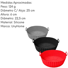 Forma de Silicone Para Air Fryer Reutilizavel - A Gourmet