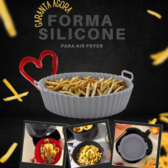 Forma de Silicone Para Air Fryer Reutilizavel - A Gourmet