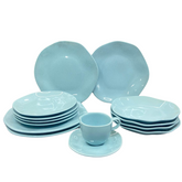 Jogo 16 Peças Blue Bay Oxford em Porcelana Oxford