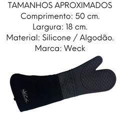 Luva Térmica Profissional em Silicone Algodão Weck