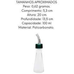 Galheteiro Cisne Azeite 100ML Verde VemPlast