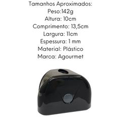 Porta Guardanapo Easy Puxe Preto unyhome