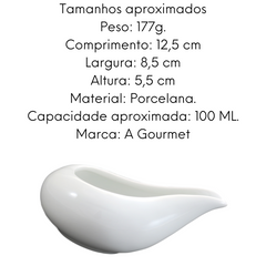 Molheira Somers em Porcelana 100ml BelaVista