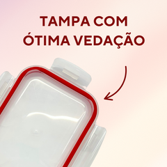 Pote de Vidro Hermético Tampa Vedação 1L - A Gourmet