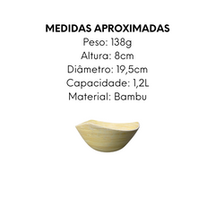 Saladeira Eco Bambu 20cm 1,2L - A Gourmet
