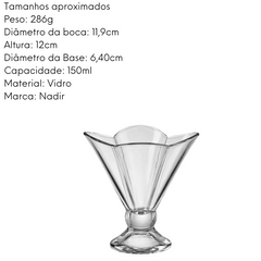 Taça Floral com Pé de 180ml Etilux