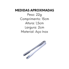 Pegador de Gelo Aço Inox 15cm - A Gourmet