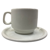 Xicara de Chá Com Pires 210ml em Porcelana ATLAS