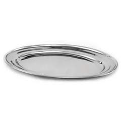 Travessa Oval 25cm de Aço Inox unyhome