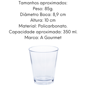 Copo em policarbonato 350ML VemPlast