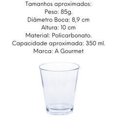 Copo em policarbonato 350ML VemPlast