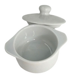 Ramequim Pequeno de Porcelana Com Tampa 50ml BelaVista