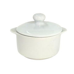 Ramequim Pequeno de Porcelana Com Tampa 50ml BelaVista