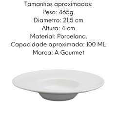 Prato Chapéu Risoto em Porcelana 100ml BelaVista