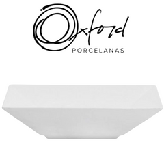 Prato Fundo de Porcelana Plateau White Oxford Oxford
