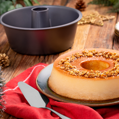 Forma de Bolo Redonda Com Furo Aço Carbono Hercules