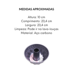 Forma Bolo Redondo Com Furo Anti-aderente Hercules