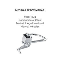 Ralador de Queijo em Aço Inox Hércules Hercules