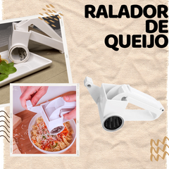 Ralador de Queijo Manual Portátil Branco - A Gourmet