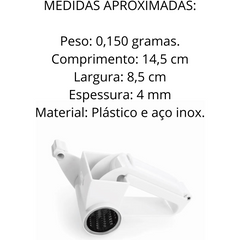 Ralador de Queijo Manual Portátil Branco - A Gourmet