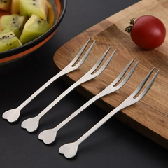 Conjunto 6 Mini Garfinhos Para Petisco Coração unyhome