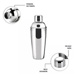 Coqueteleira 500ml de aço inox - A Gourmet