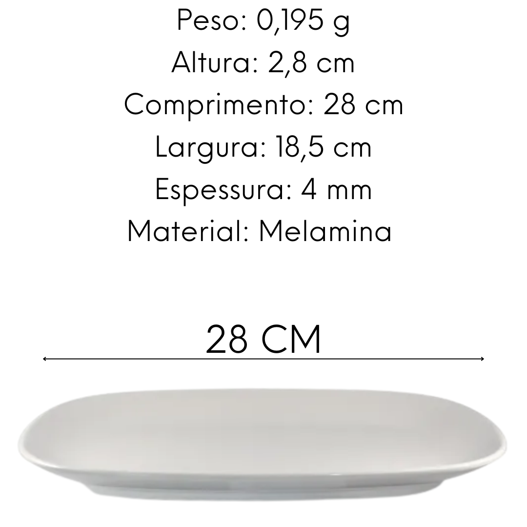Travessa Retangular em Melamina unyhome
