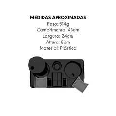 Bandeja Servir Preto Eco organizador de café Unitermi