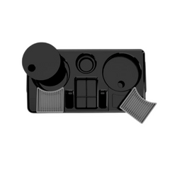 Bandeja Servir Preto Eco organizador de café Unitermi