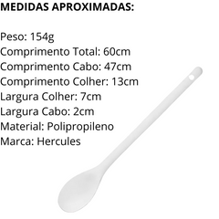 Colher Para Caldeirão Polipropileno 60cm - A Gourmet