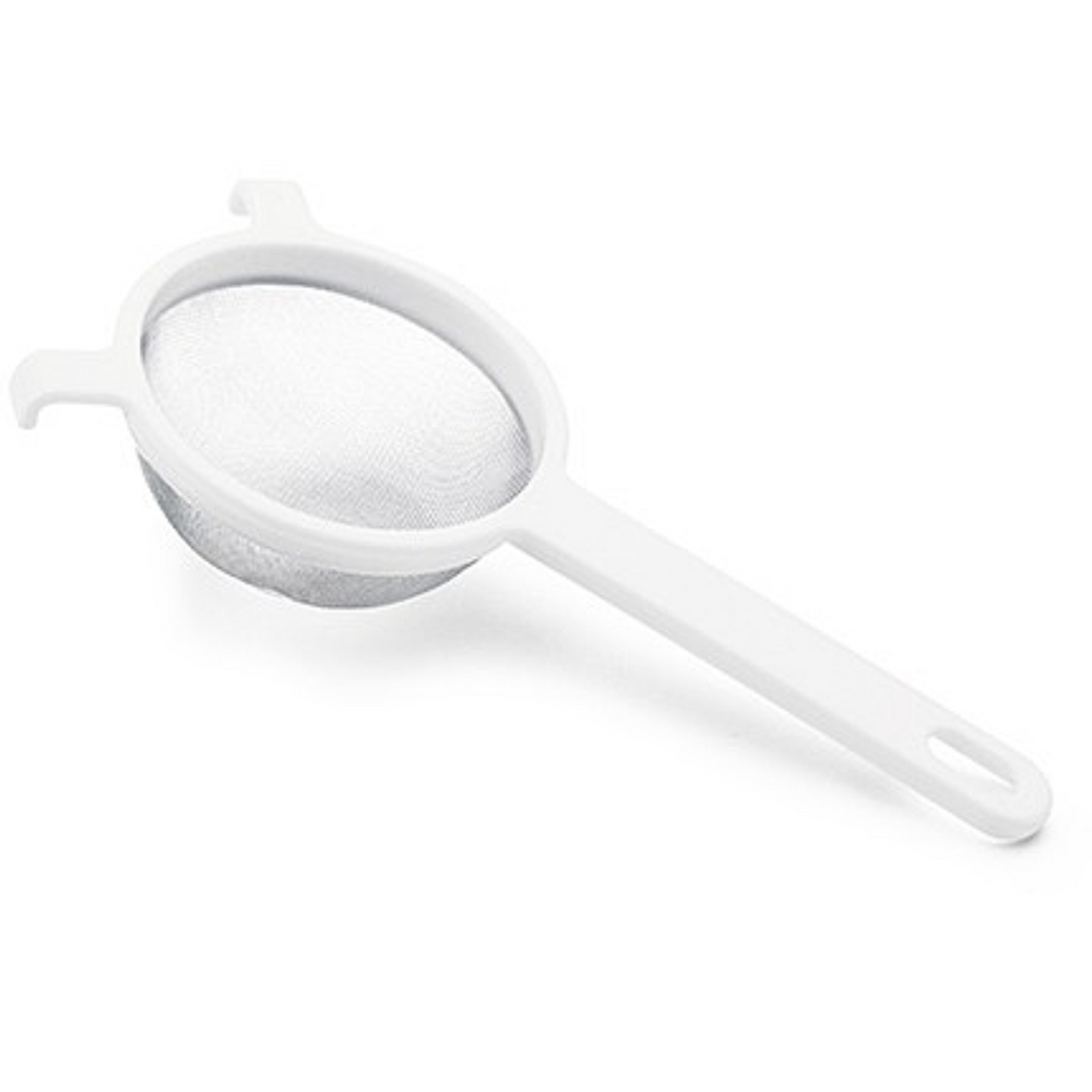 Peneira em Aço inox Cabo Plástico 10cm Hercules